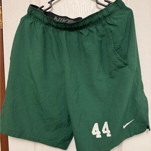 Nike Men's Green Vintage Athletic Shorts